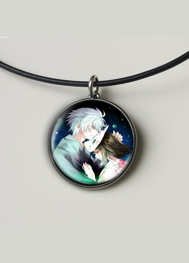 Набір підвіска (кулон) та брелок Аніме У ліс де мерехтять світлячки #04 (подарунковий набір) No Brand (332633260)