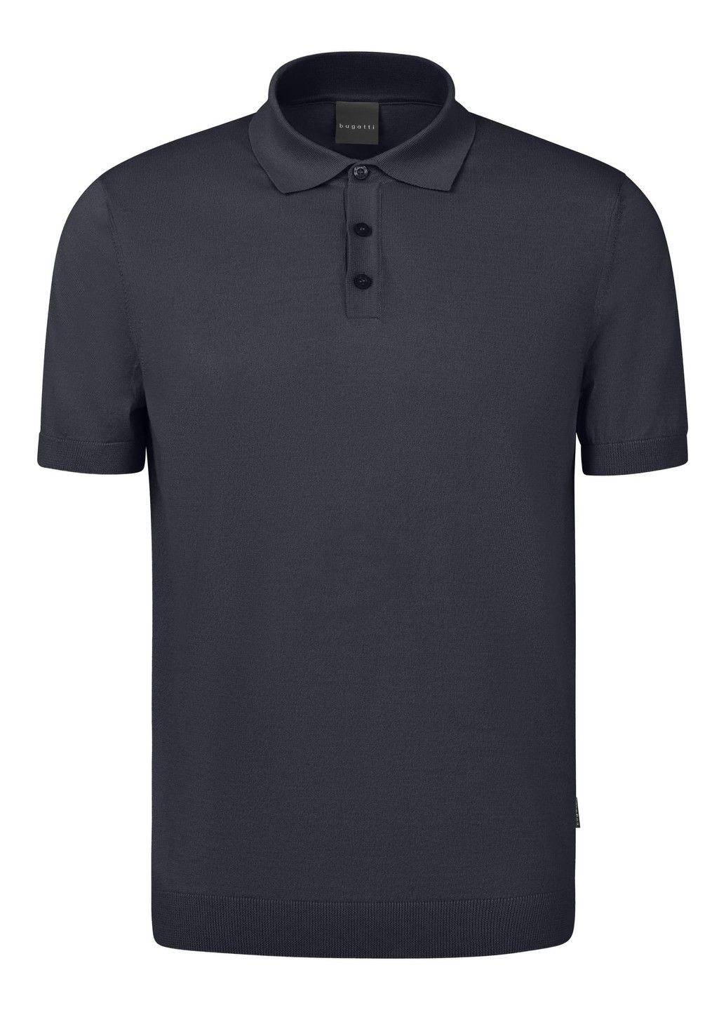Темно-синяя футболка-мужское поло темно-синий для мужчин Bugatti однотонная