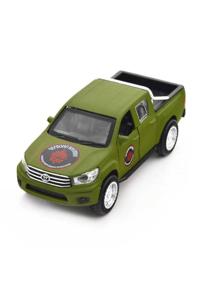 Автомодель серии "Шевроны Героев" Hilux "Красная калина" TechnoDrive KM6119 Toyota (313448634)