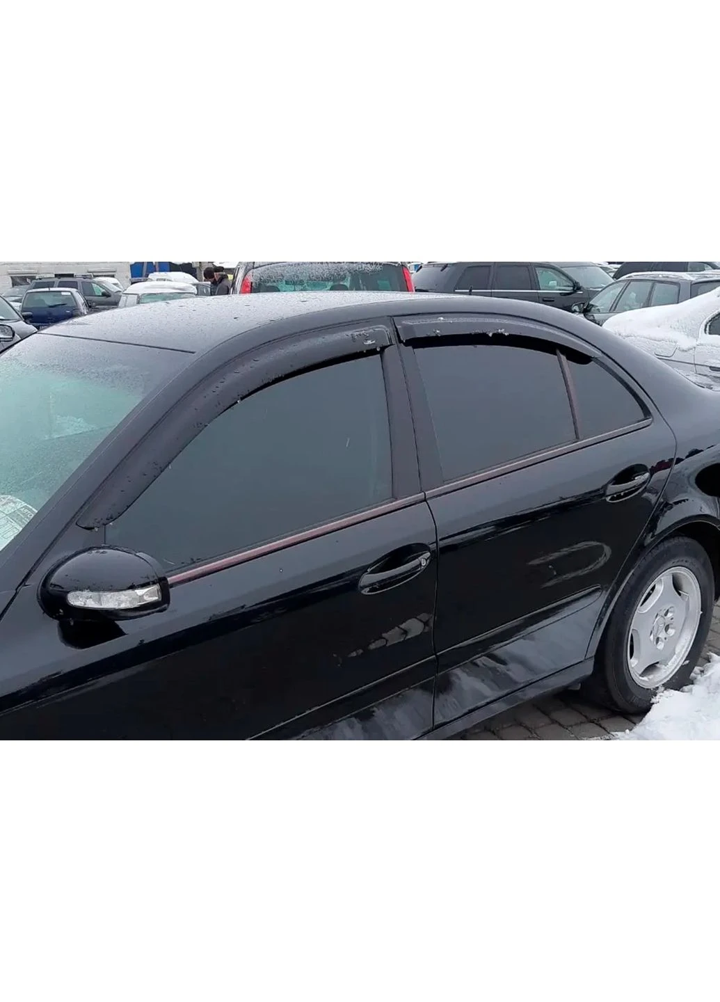 Дефлекторы SD (4 шт, ) для Mercedes E-class W211 2002-2009 гг Hic (390722643)