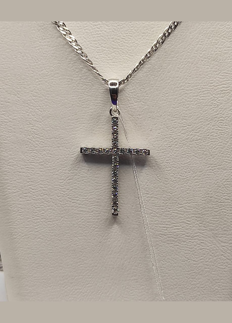 Серебряная подвеска 925 пробы, покрытие родий. Shiny 3407R No Brand (331145340)