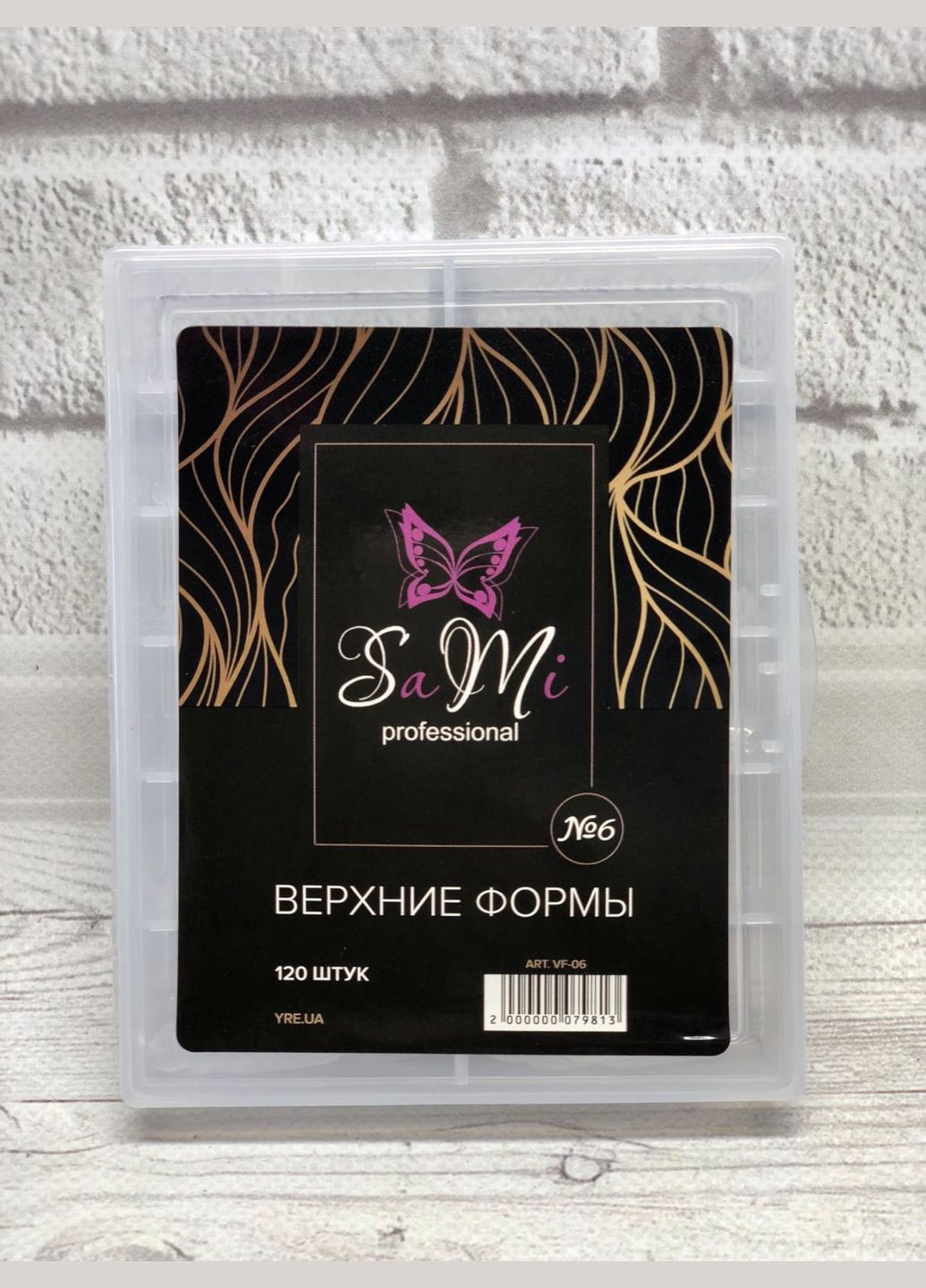Верхні форми для нарощування нігтів Sami №6 VF-6, 120 шт. YRE (306468042)