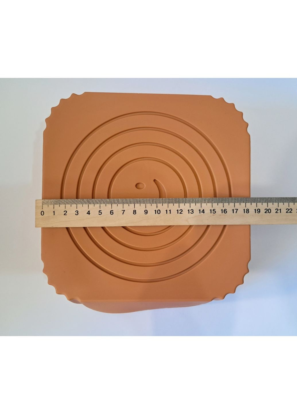 Силиконовая форма квадратная для аэрогриля мультипечи REN-523 18.5см оранжевый. No Brand (342118709)