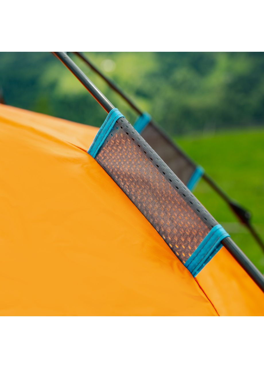 Автоматическая палатка двухместная оранжевая водонепроницаемая для кемпинга и путешествий 200х230х130 см ProDobro (364190980)