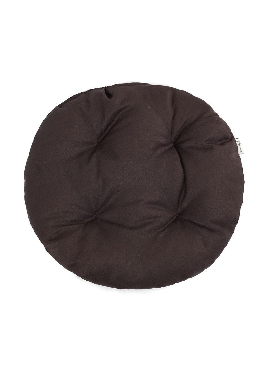 Подушка на стілець і крісло Ø см темно-коричневий No Brand (324829057)