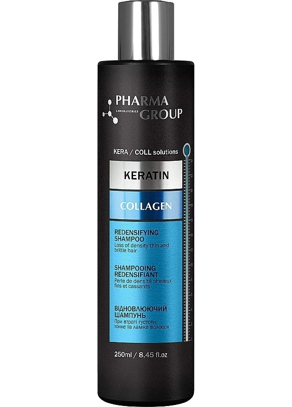 Шампунь "Кератин + колаген" Keratin + Collagen Redensifying Shampoo 250ml (2-969612) Pharma Group Laboratories (380137814)