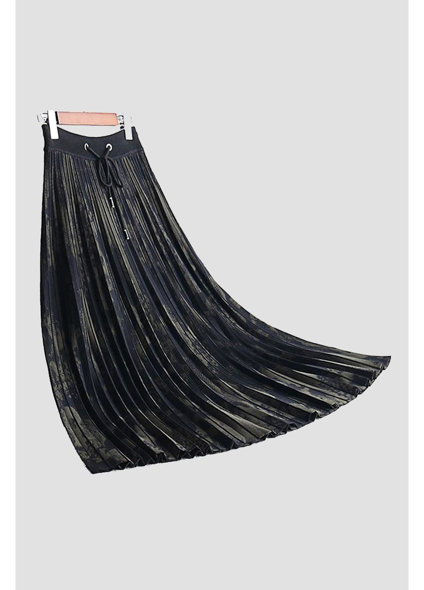 Зеленая кэжуал трикотажная двусторонняя юбка миди mw-ks-1905c зеленый Forza Viva