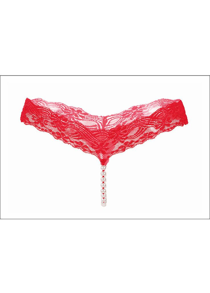 Трусики стринги с жемчужинами (10к001) No Brand (370289573)