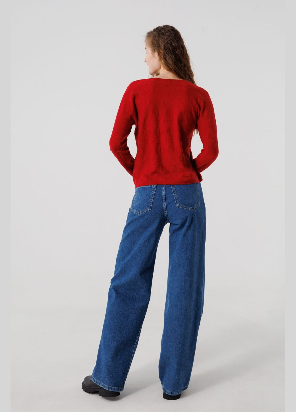 Червоний джемпер однотонний жіночий 802 (2000990337214d) shop (2000990337214) No Brand