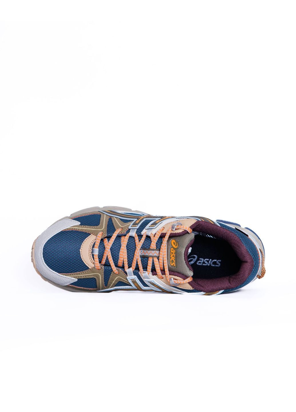 Комбіновані Осінні кросівки чоловічі asics No Brand Gel Kahana 8 Gore-Tex Sweet Blue Khaki