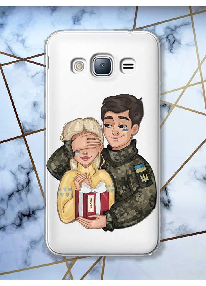 Чехол на Samsung Galaxy J3 2016 J310 Подарок Победа (патриотический принт 178) Creative (359485925)