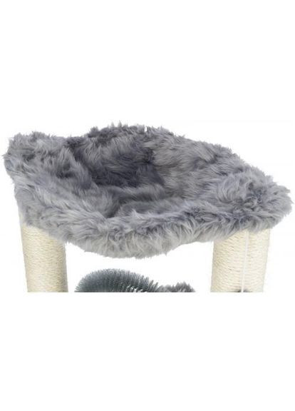 Дряпка Baza для котів, зі щіткою, сизаль/плюш, 41х41х50 см (сірий) Trixie (324625316)