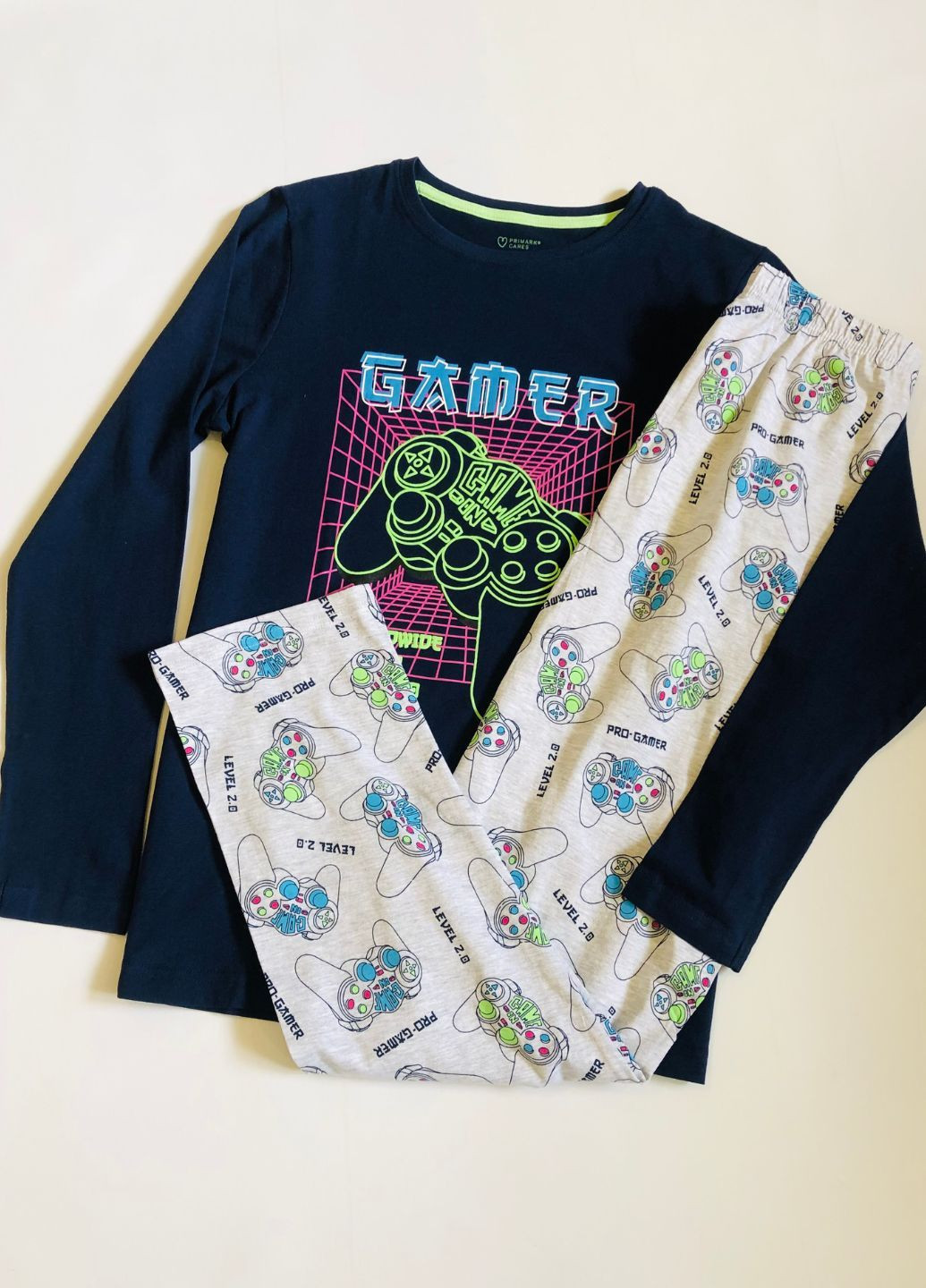 Комбинированная всесезон набор пижам подростку реглан + брюки Primark