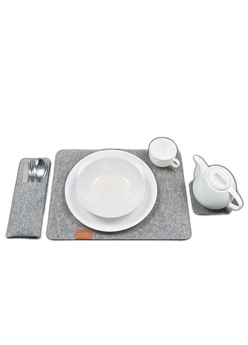 Набор для сервировки стола на 1 персону светло-коричневый (A-028201) BlankNote (328961637)