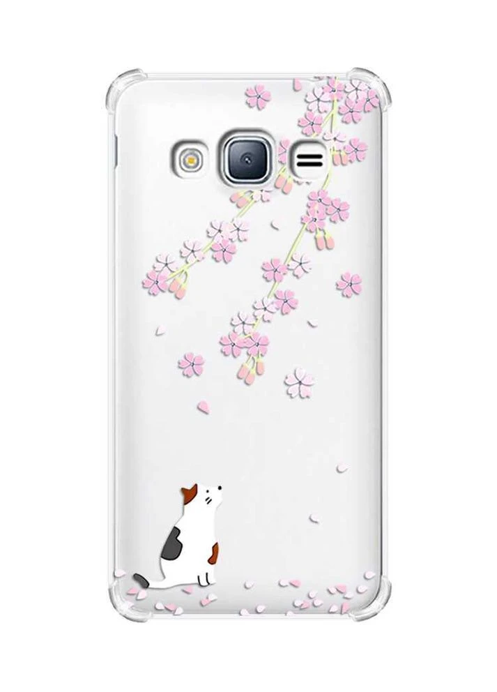 Чохол з потовщеними кутами на Samsung Galaxy J3(2016) J310:: Котик і сакура (принт 283) Creative (360690005)
