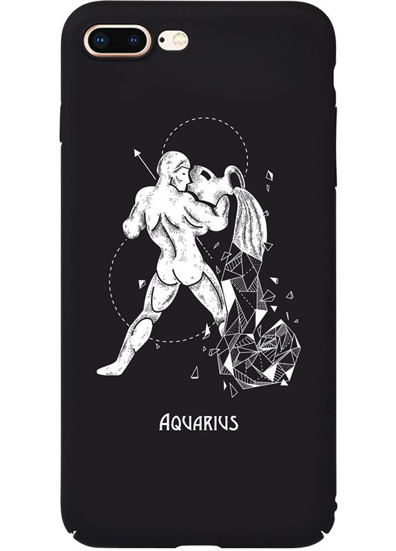 Чехол накладка Full PC Print Case Apple iPhone 7 Plus/8 Plus #164_Aquarius Black Toto (301779853)