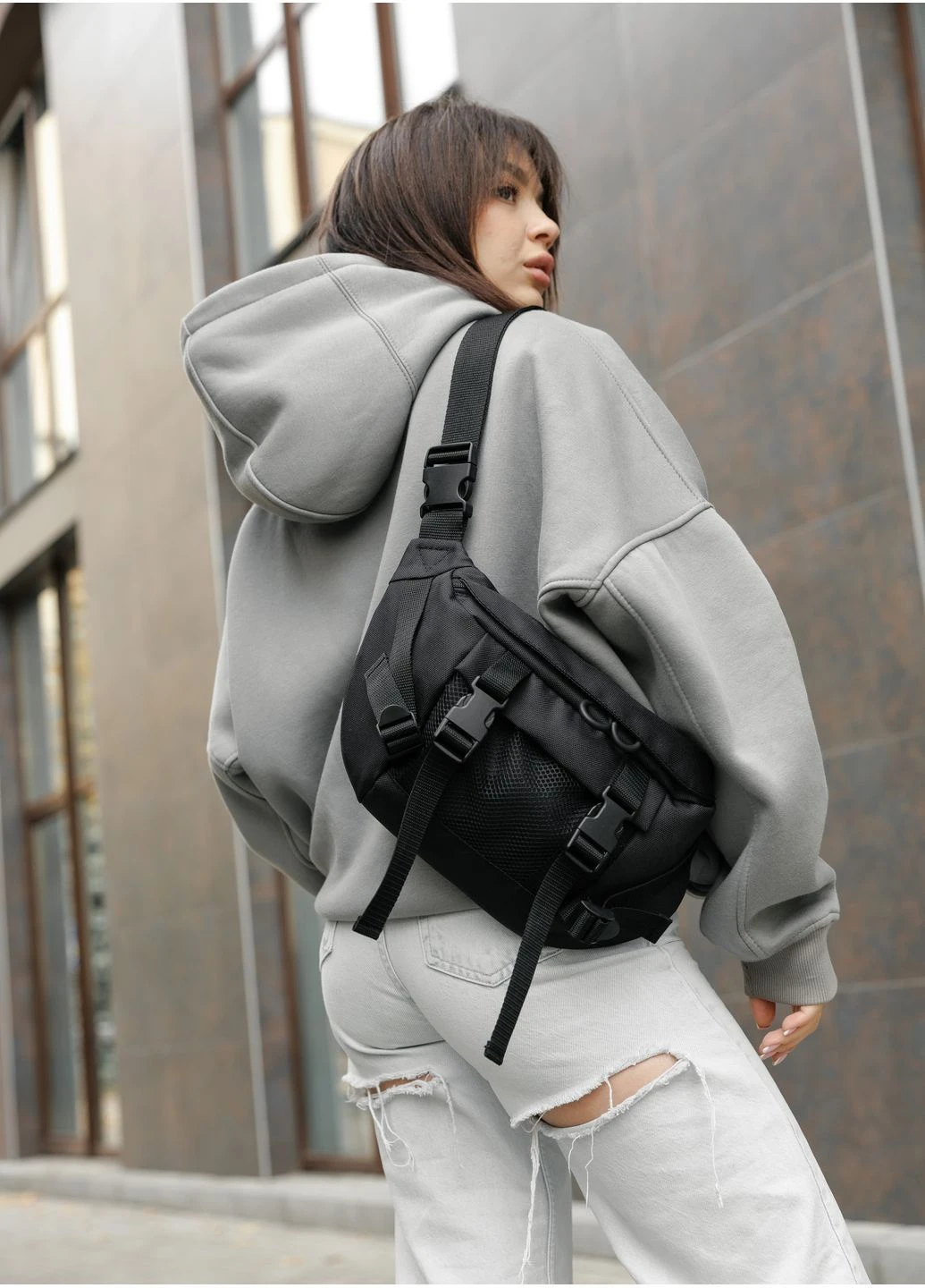Женская сумка Tirso Max Черный 38х21 см (80411065) Sambag (387588660)