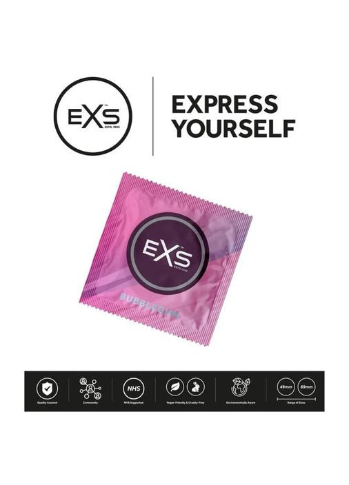 Презервативы Bubblegum 6 штук со вкусом жвачки ароматизированные EXS (305205031)