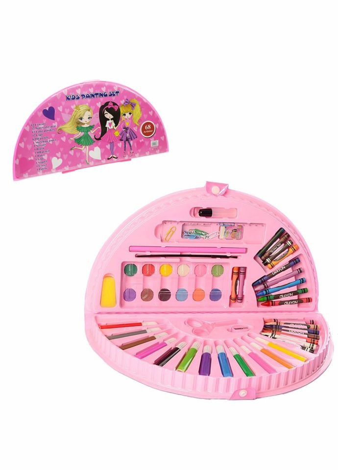 Дитячий набір для творчості і малювання MK 3918-2 у валізі Дівчатка Metr+ (341677637)