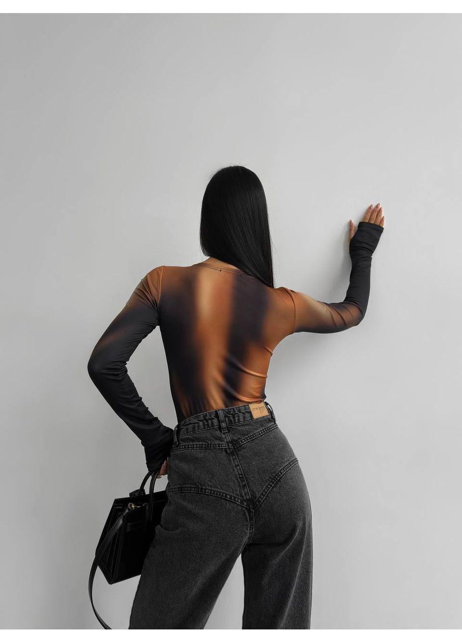 Жіноче боді з принтом MonCher (361676544)