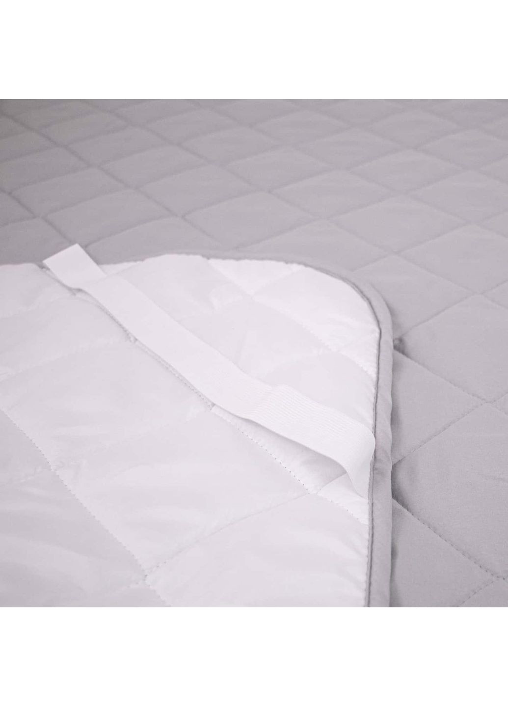 Наматрасник 160х190 силиконовый на резинке Grey White Руно (373274151)