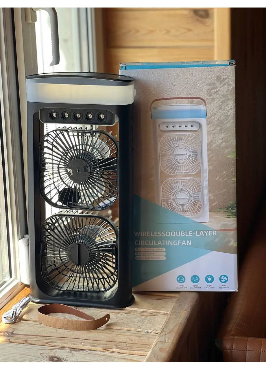 Настольный вентилятор-увлажнитель с 3 режимами тумана и водяным охлаждением и 180 LY-938. Hengda (363833908)