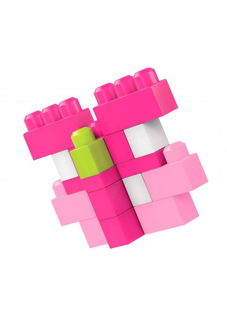 Конструктор (DCH62) Mega Bloks рожевий у мішку 80 деталей (366490938)