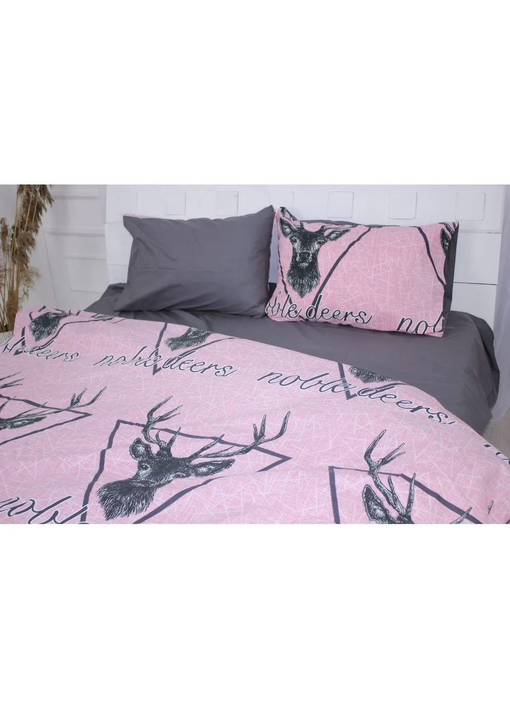 Постельное белье Бязь 17-0516 Noble deers pink (2200003644371) Mirson Бязь 17-0516 Noble deers pink Двоспальний (379024458)