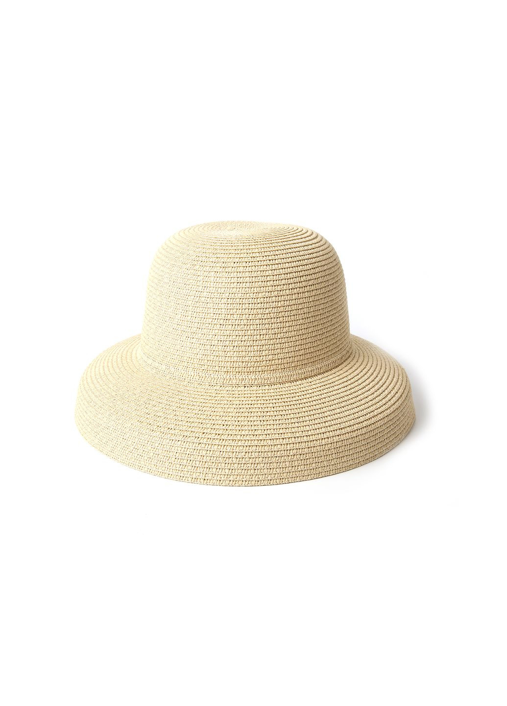 Шляпа со средними полями женская бумага бежевая GLORIA LuckyLOOK 818-102 (289478306)