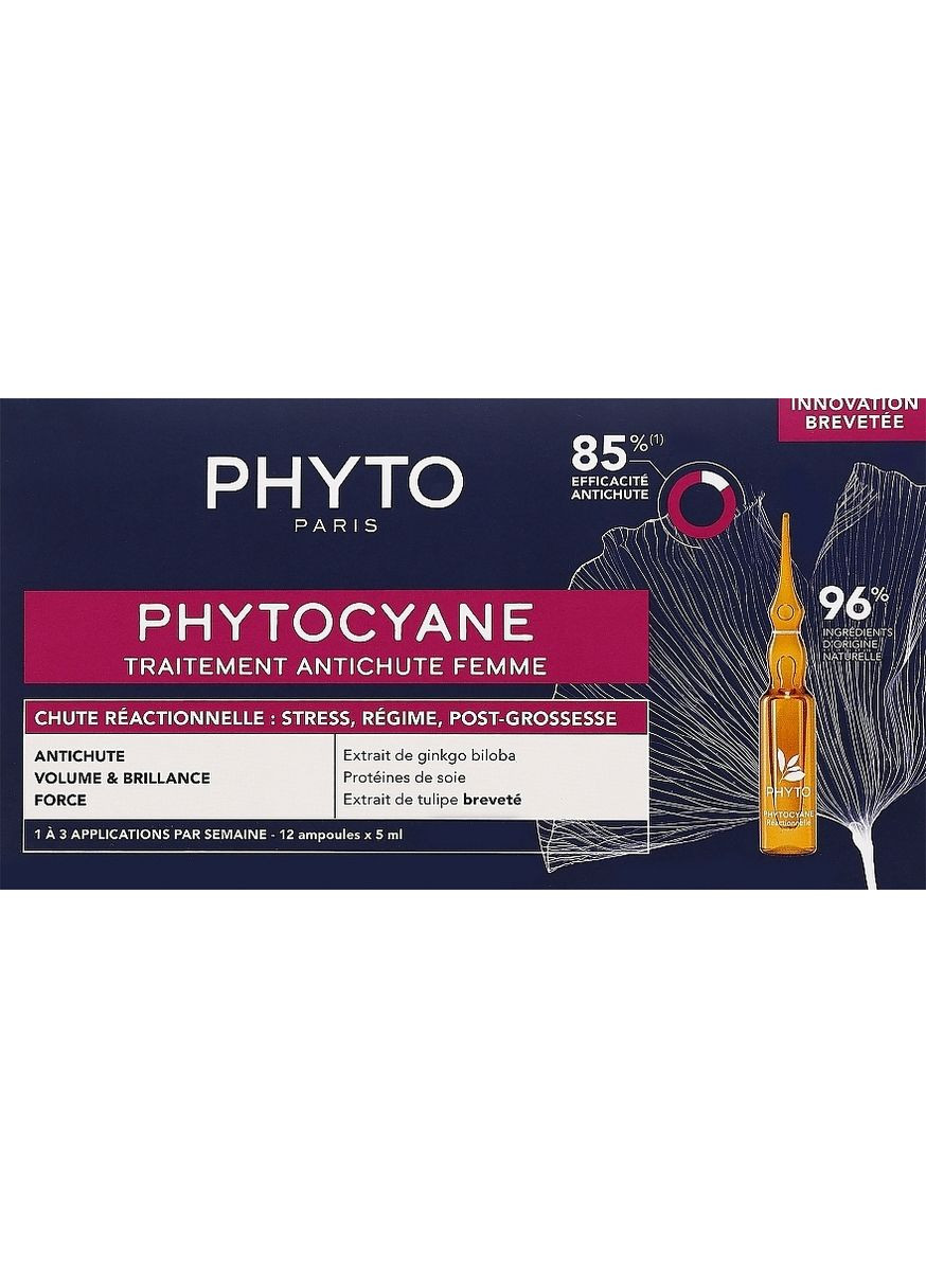 Ампулы против выпадения волос Phytocyane Treatment 12x5ml (1141529-31017489) Phyto (368662643)