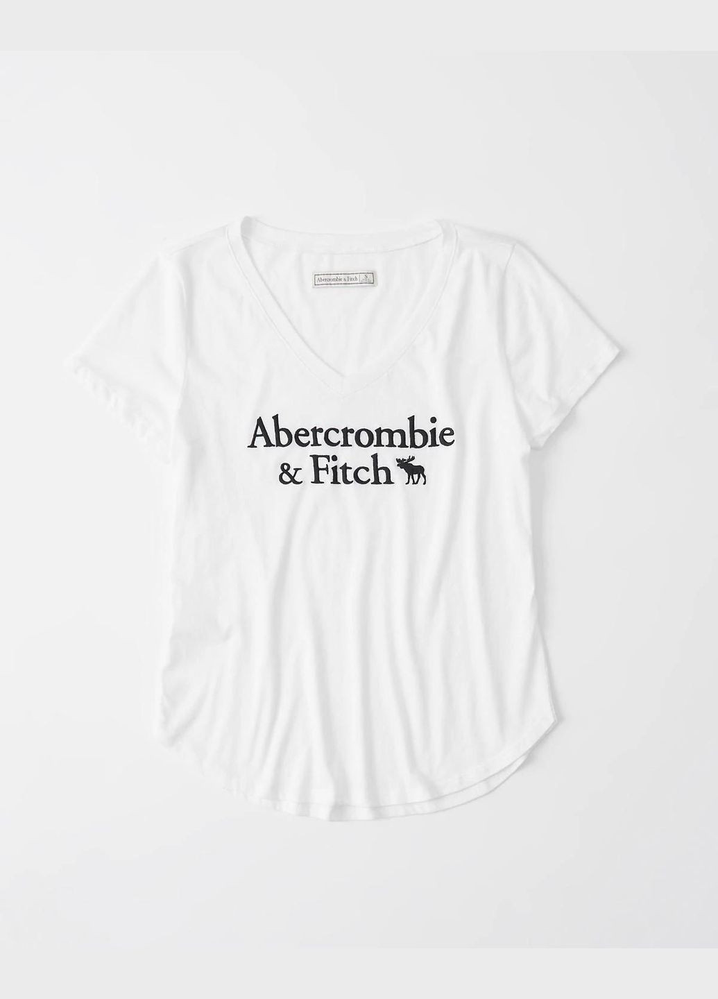 Белая футболка - женская футболка AF7542W Abercrombie & Fitch - (301484715)