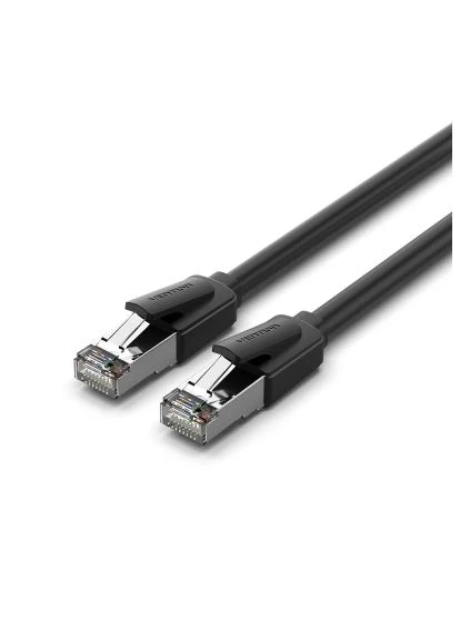 Патч-корд 5м, S/FTP cat 8 RJ-45 black (IKKBJ) Vention 5м, S/FTP cat 8 RJ-45 black (388939682)