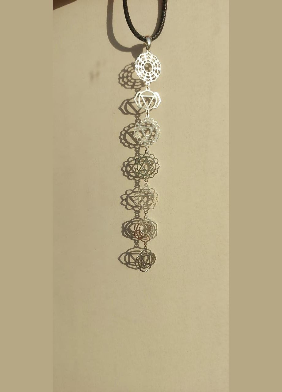 Серебряный браслет 925 пробы Семь чакр. No Brand (328263757)