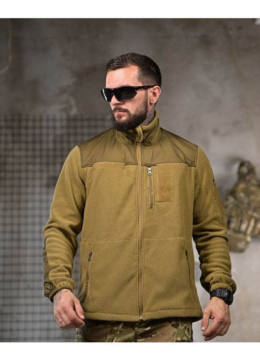 Тактическая мужская демисезонная кофта на флисе койот No Brand (362045743)