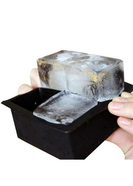 Форма для льда силиконовая Кубики 4 ячейки 11х11х5 см Черный (С051348) Ice (342122353)