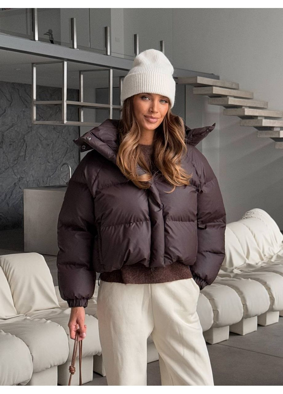 Коричневий зимній Пуховик milirud