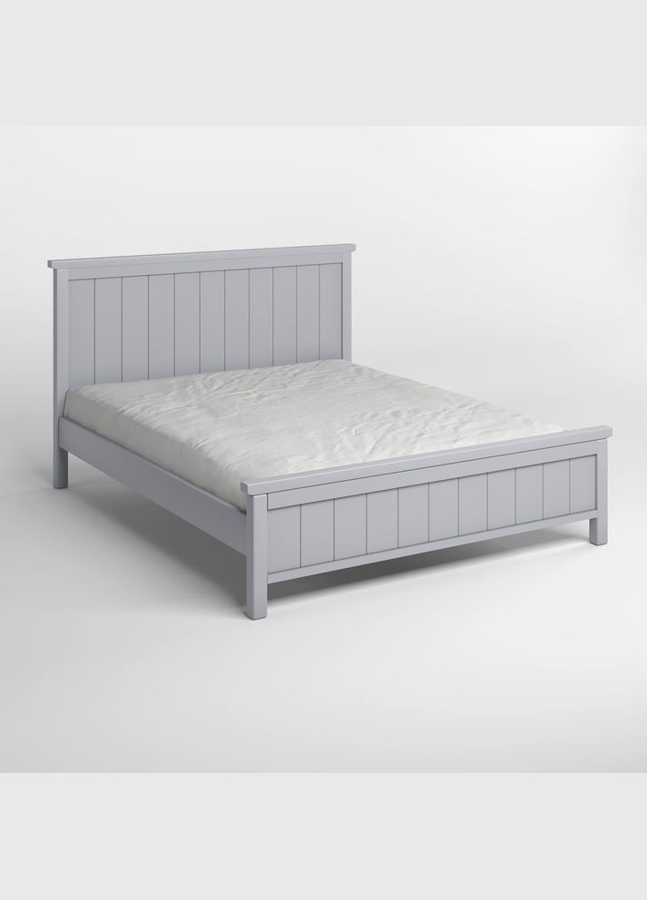 Двоспальне дерев'яне ліжко Вірджинія (RAL-7040) 140х200 см (MBG-3211) Mebigrand (368283219)