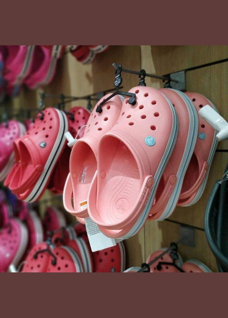 Светло-розовые крокс крокбенд клог clog Crocs