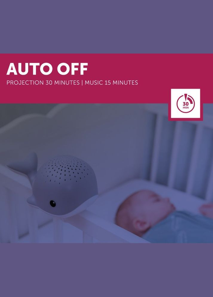 Музыкальный ночник-проектор Wally Кит розовый () Zazu ZA-WALLY-03 (328400251)