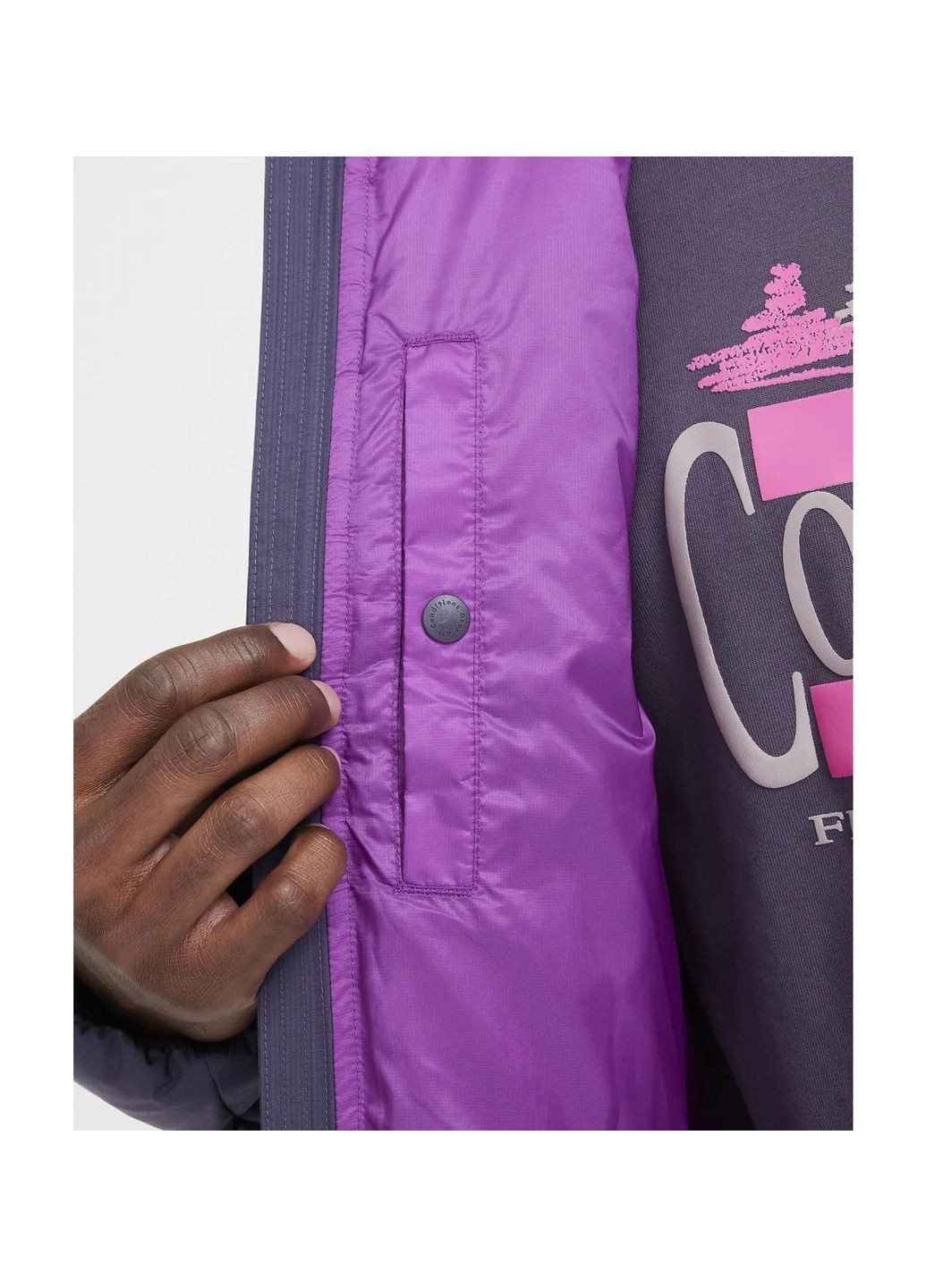 Фіолетова куртка чоловіча acg primaloft® therma-fit adv jacket violet Nike