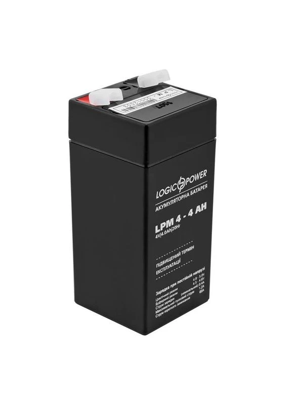 Акумуляторна батарея LPM 4V 4AH (LPM 4 - 4 AH) AGM LogicPower (393534432)
