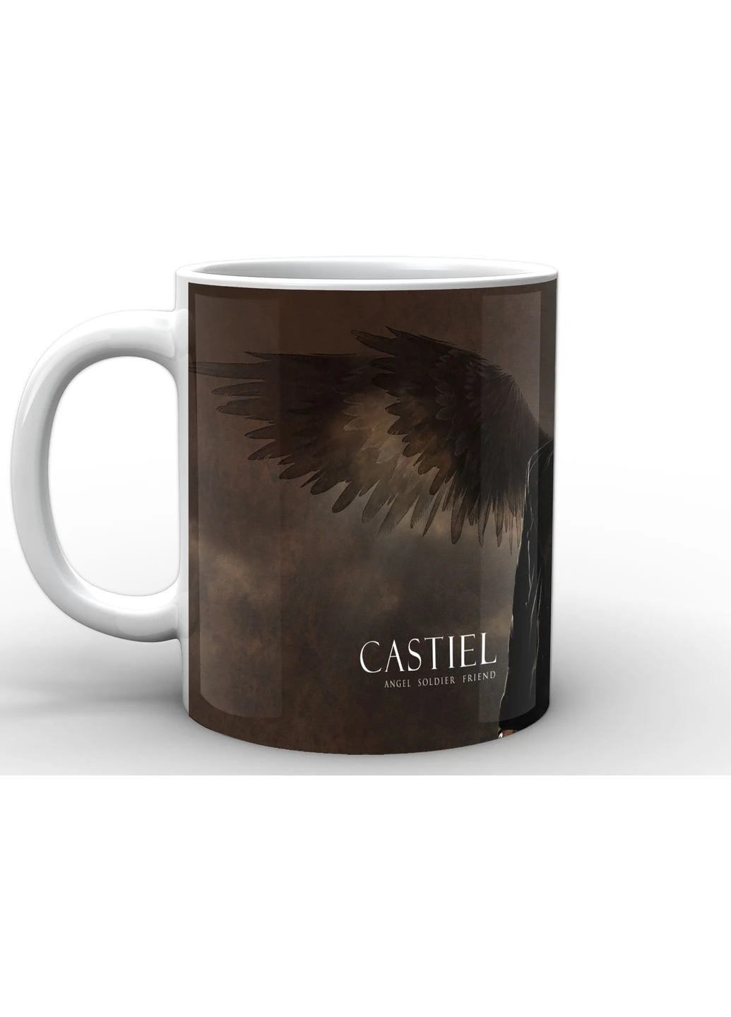 Чашка с принтом Supernatural Сверхъестественное Castiel SN.02.014.305 Кружка керамическая 0,33 GeekLand (378960888)