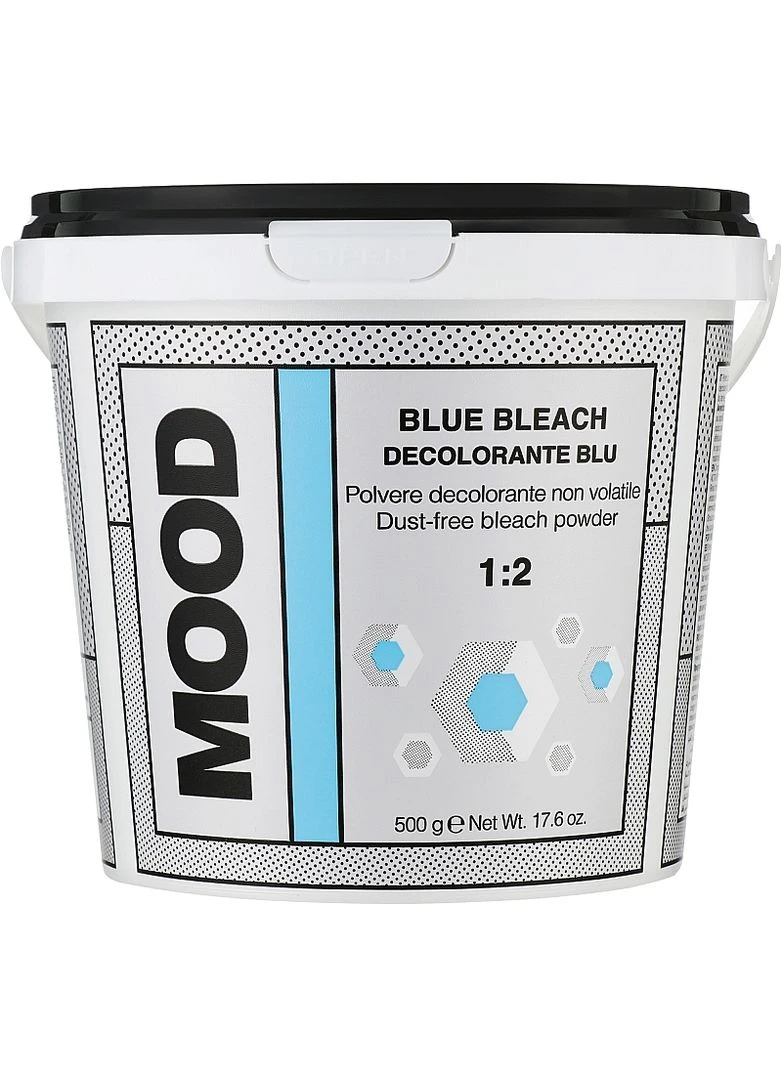 Обесцвечивающий голубой порошок для волос Blue Bleach Powder 500g (2-966784) Mood (380119027)