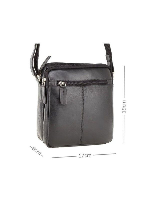 Мужская кожаная сумка S8 Black (S8 BLK) Visconti (322200272)