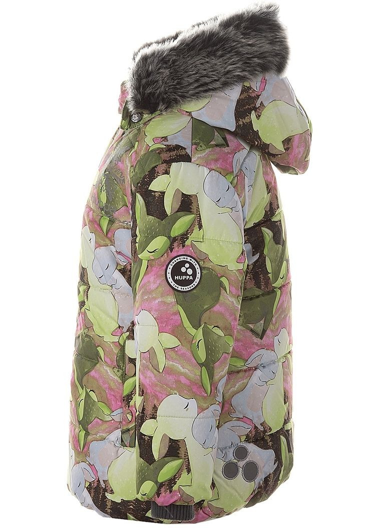 Зеленая термокуртка melinda 1, р.86, зеленый с розовым () Huppa 18220030-03447-086
