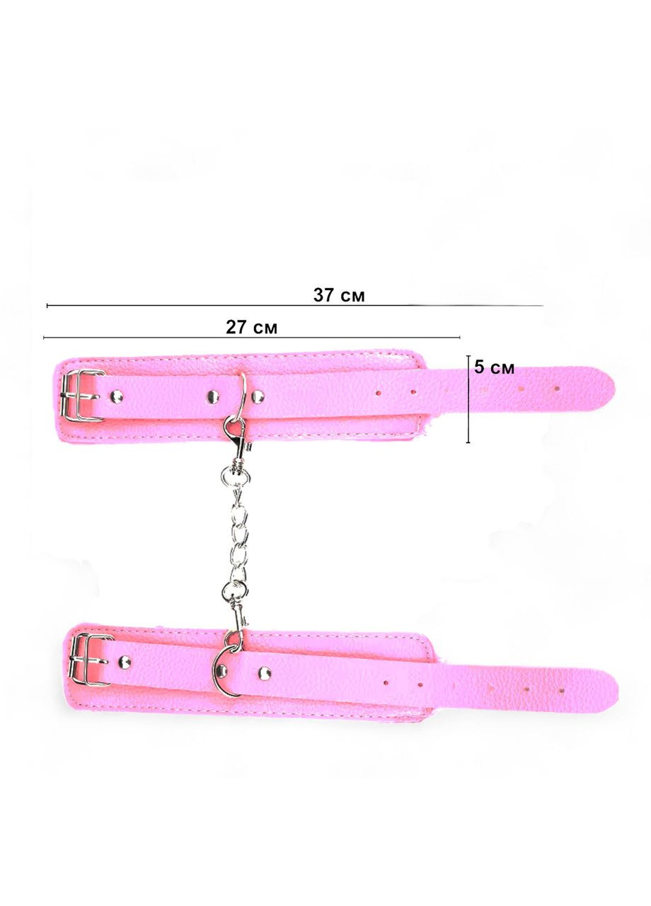 Наручники BDSM связывание БДСМ садо мазо атрибутика розового цвета с мягкой отделкой China (317747816)