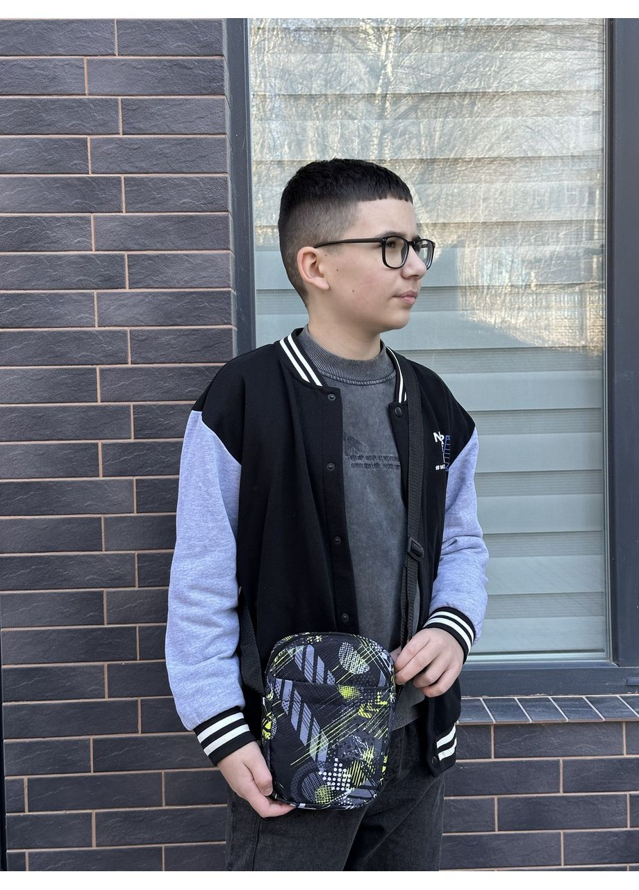 Сумка через плече молодіжна для хлопця підлітка абстрактна No Brand (350613302)