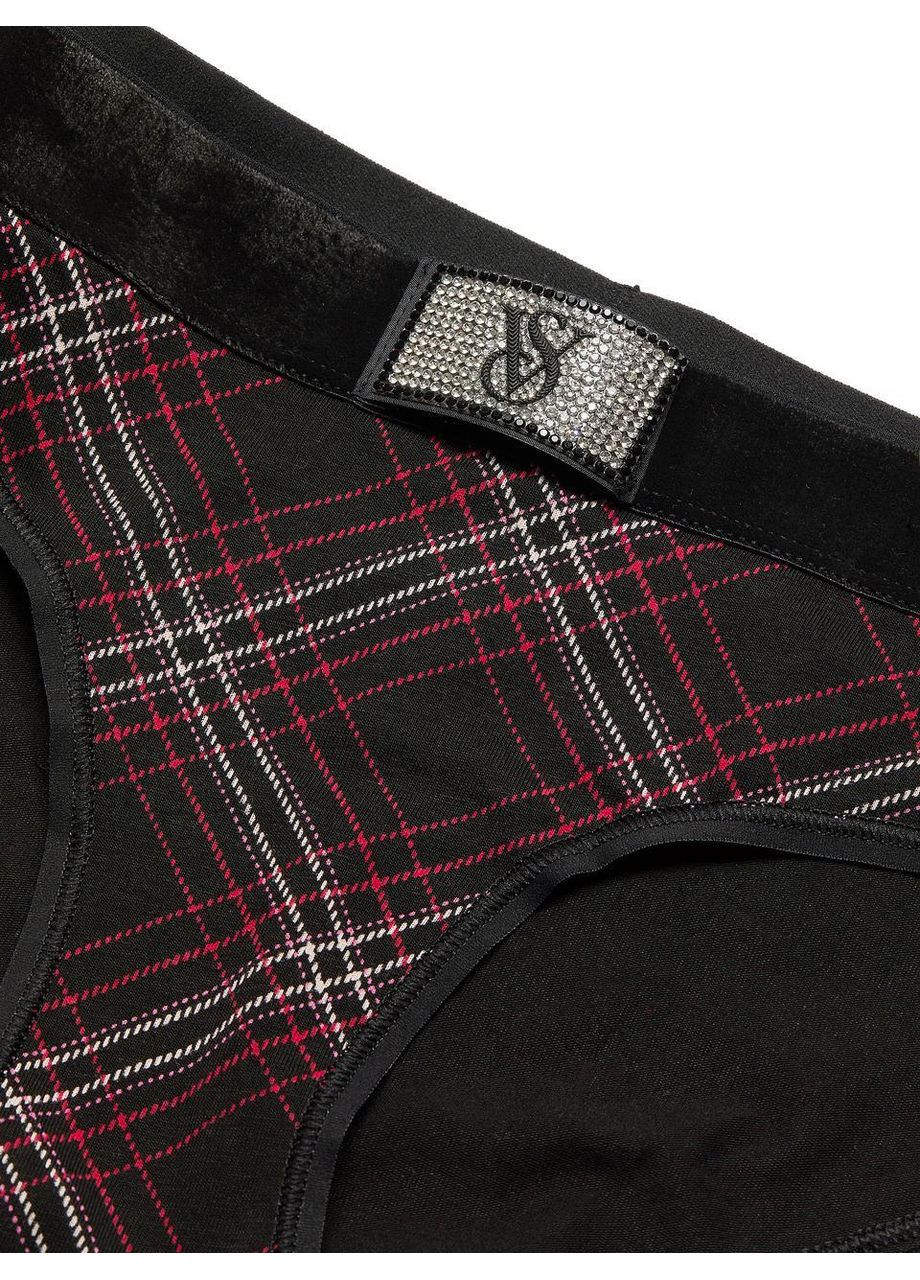 Жіночі трусики Logo Cotton Shine Patch Velvet Hiphugger Victoria's Secret (369926525)