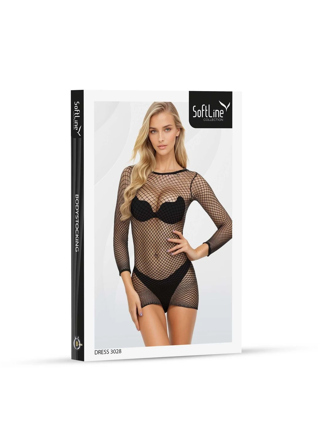 Чорна сукня dress 3028 black SoftLine