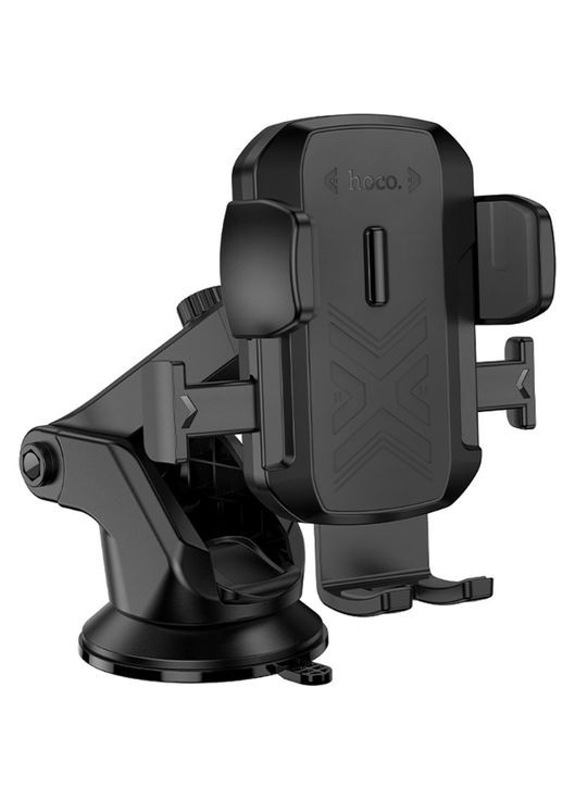 Холдер H65 Gamble one-button car holder(center console) Black Hoco (359401648)